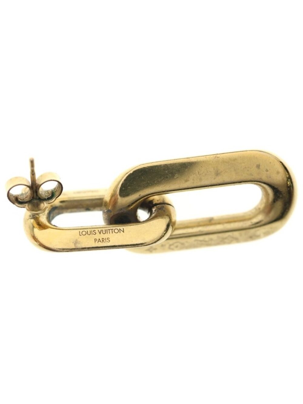 Louis Vuitton Book le Doreille Double Maillon PM Earrings Gold - Picture 5 of 6